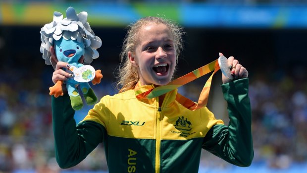 Isis Holt won a silver medal in the women’s 100m T35 final at the Rio Paralympics. 