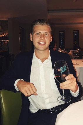 Enjoying the high life: Jake Thrupp.