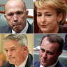 Peter Dutton, Michaelia Cash, Tim Wilson and Mathias Cormann.