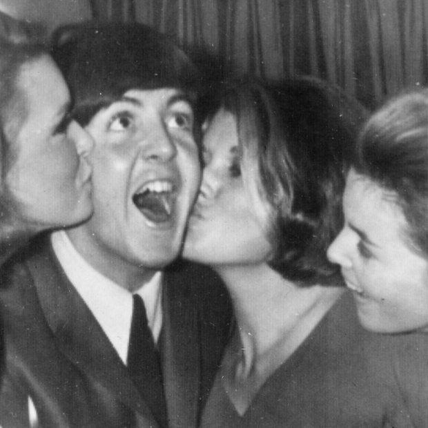Paul McCartney celebrates his 22nd birthday in Sydney, during The Beatles tour of Australia, in 1964.