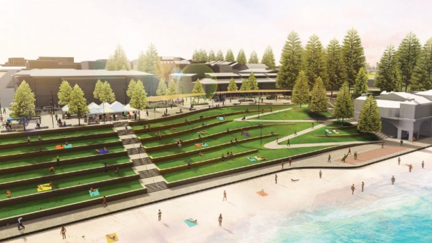 Part of the masterplan includes refreshing Cottesloe's iconic grass tiers.