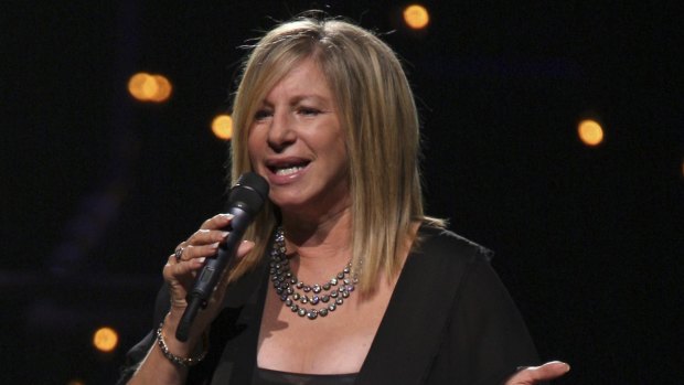 Barbra Streisand performing in 2007.