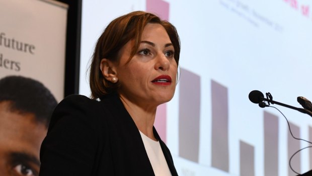 Queensland's Treasurer Jackie Trad questioned the timing of the 2019-20 federal budget money promised to Queensland.