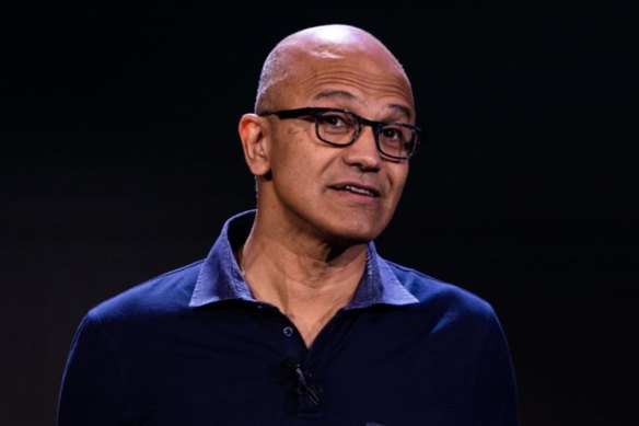 Microsoft chief executive Satya Nadella flagged the Victorian deal at the tech giant’s second-quarter results.