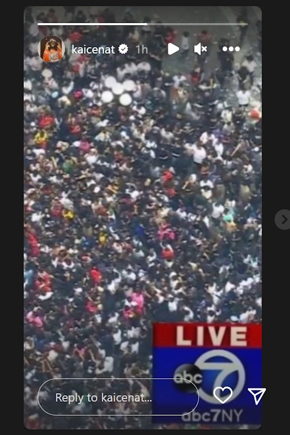 A screengrab from Kai Cenat’s Instagram account.