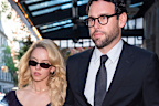 Sydney Sweeney (L) and Scooter Braun are seen on the Upper East Side on May 30, 2026 in New York City.