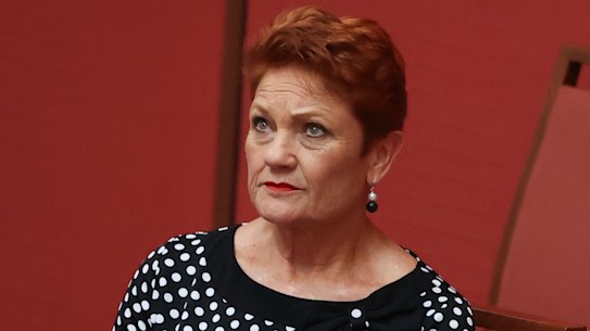 One Nation leader Pauline Hanson is in the box seat on industrial relations.