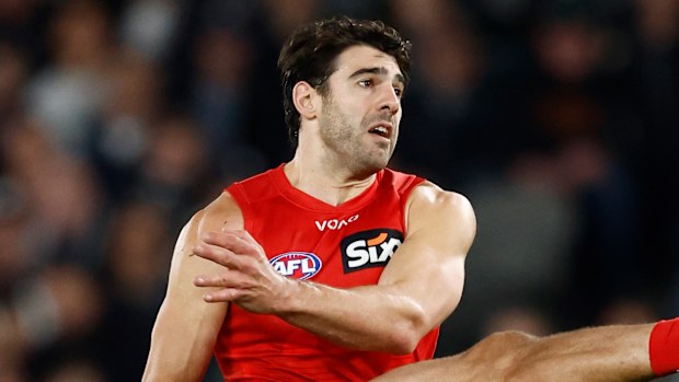 Christian Petracca was in the spotlight all afternoon against the Blues.