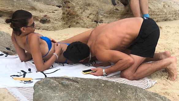 Georgia Fowler and her new partner Nathan Dalah.