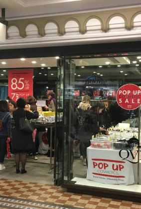 Pop Up Cosmetics has operated in Vicinity Centre's QVB Sydney.