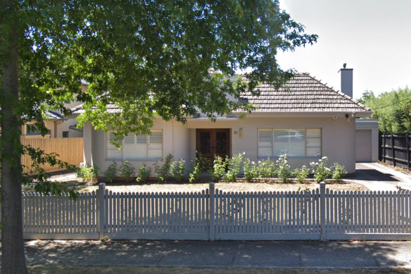 The Melbourne house listed in police intelligence reports as one of the properties connected to a Chinese money-laundering syndicate. There is no suggestion the residents of the house are involved.