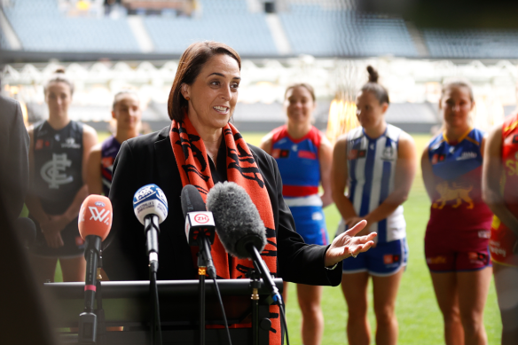 Nicole Livingstone is stepping down as AFLW boss.