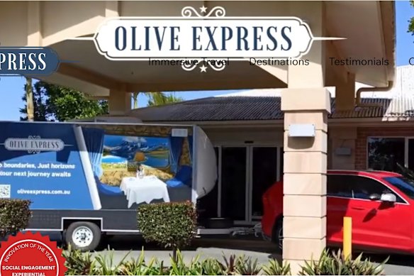 An Olive Express team arriving at an aged care home.