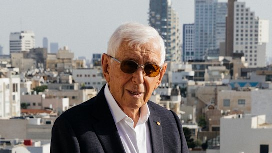 Frank Lowy in Tel Aviv in 2024.