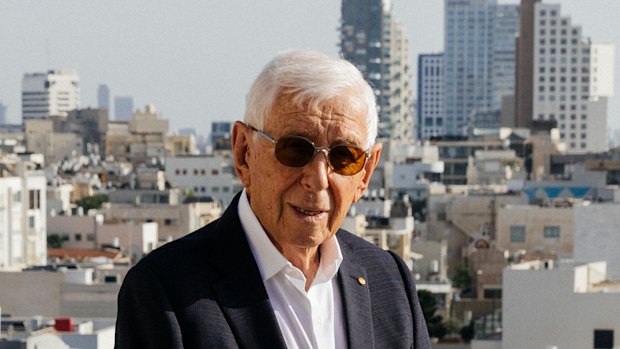 Frank Lowy in Tel Aviv in 2024.