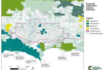 The area proposed for mining exploration extended across rich farmland.
