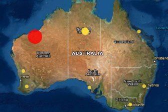 An earthquake has hit the Pilbara in Western Australia. 