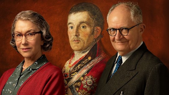 Helen Mirren and Jim Broadbent in The Duke.