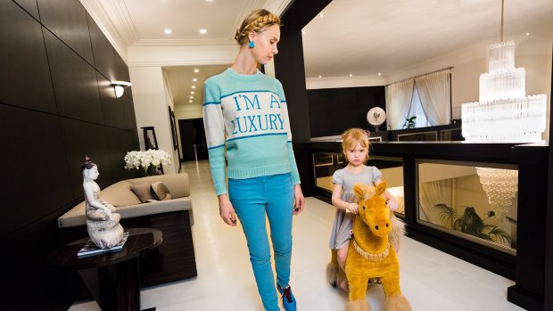 An ultra-wealthy Russian family in a Lauren Greenfield's documentary <i>Generation Wealth</i>.
