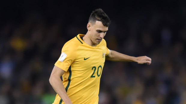 Stalwart: Sainsbury in action for the Socceroos.