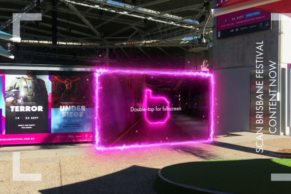 Augmented reality experiences have been incorporated as part of events such as the Brisbane Festival.