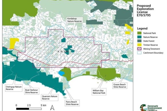 The area proposed for mining exploration extended across rich farmland.