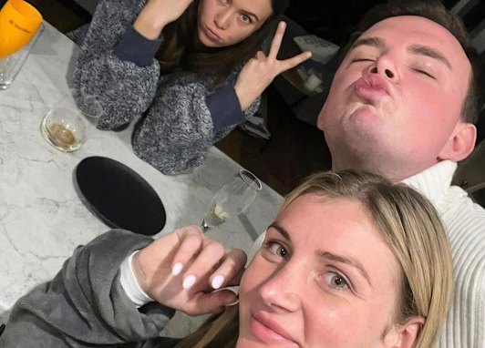 An image from a social media post of Jacob Biddell, top right, and Jamie Melham (nee Kah), bottom.