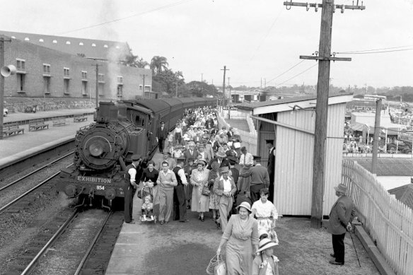 The Exhibition Station in the 1950s.
