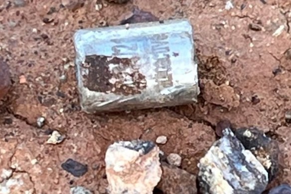 The tiny radioactive capsule that went missing in outback Western Australia but was later found.