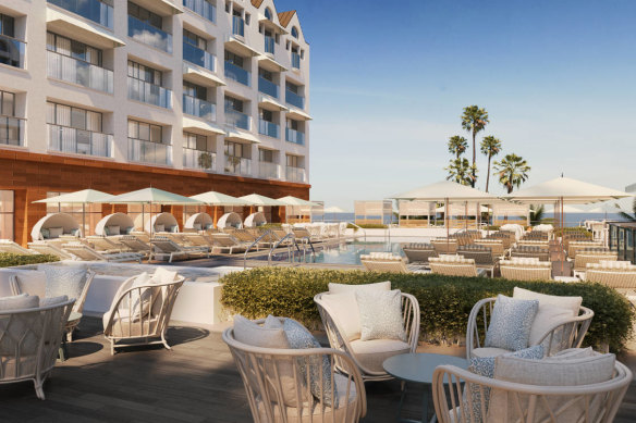 Californian beachside glamour … Regent Santa Monica Beach.