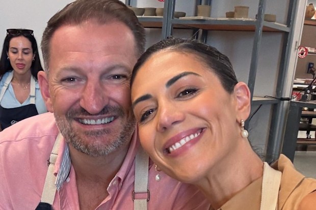 Stephanie Rice and husband Mark Lassey