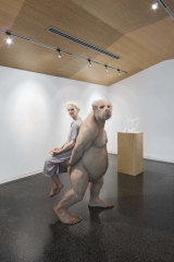 Patricia Piccinini’s The Carrier, 2012,  makes its presence felt in the Housemuseum.