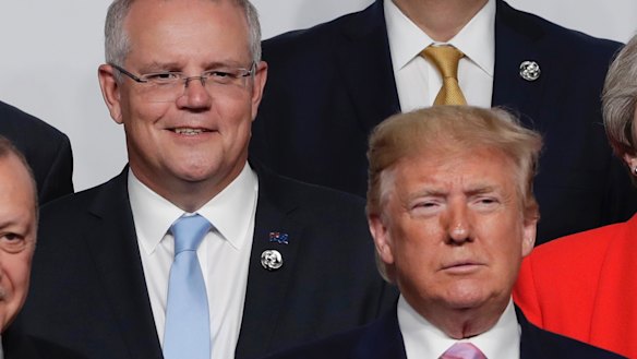 Scott Morrison has backed US President Donald Trump in taking a harder line against Iran.