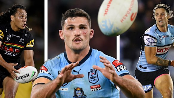 Jarome Luai, Nathan Cleary and Nicho Hynes.