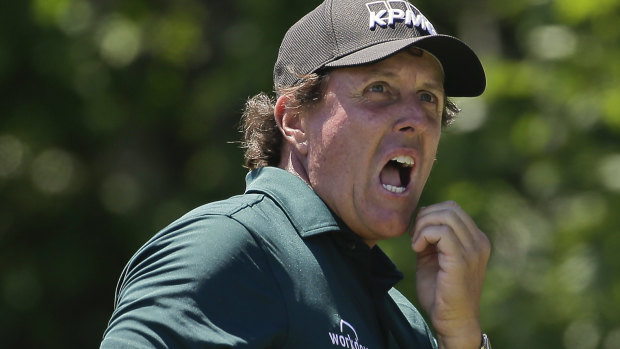 "I didn't feel like going back and forth": Phil Mickelson.