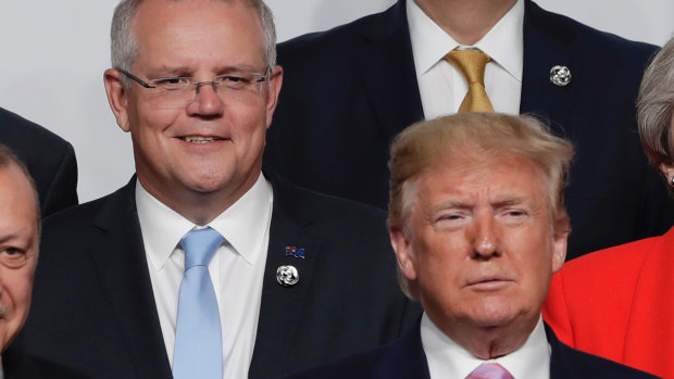 Scott Morrison has backed US President Donald Trump in taking a harder line against Iran.