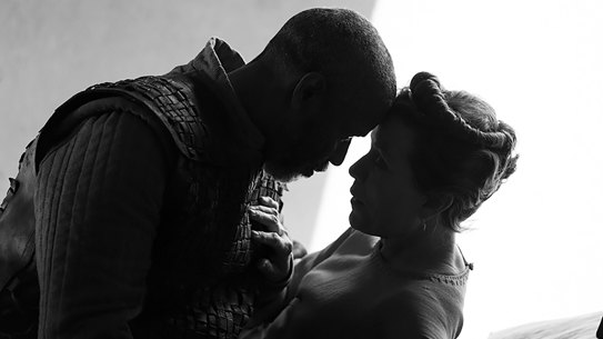 Denzel Washington, left, and Frances McDormand in The Tragedy of Macbeth. 