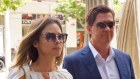 Bianca Rinehart and John Hancock arrive at WA’s Supreme Court on Monday.