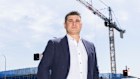 Public spending is supporting construction – and cranes: Oliver Nichols, consultancy RLB’s Oceania Director of Research and Development at the site of the Warringah Freeway in Sydney’s Cammeray on Wednesday.