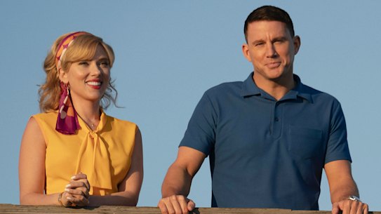 Scarlett Johansson and Channing Tatum have zero chemistry in Fly Me to the Moon.