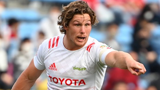 Outside the bubble ... Hooper playing for Toyota Verblitz in Japan.