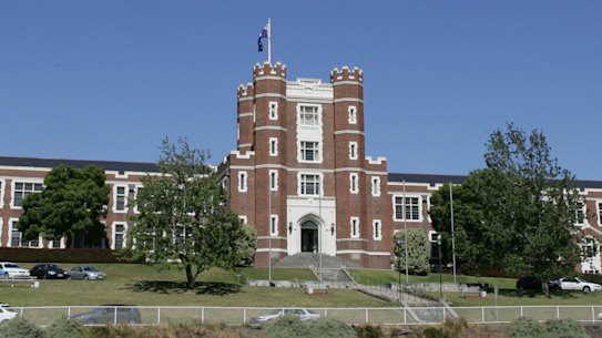 Boys-only Melbourne High School, in South Yarra.