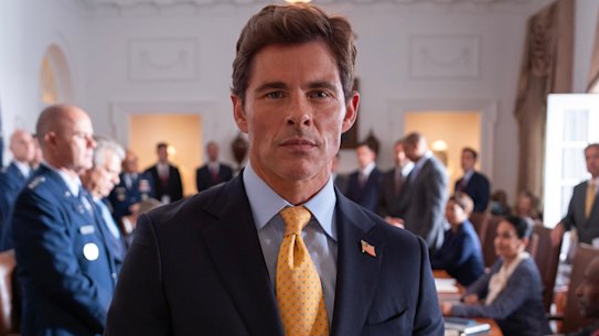 James Marsden plays the US president in paranoid thriller Paradise.