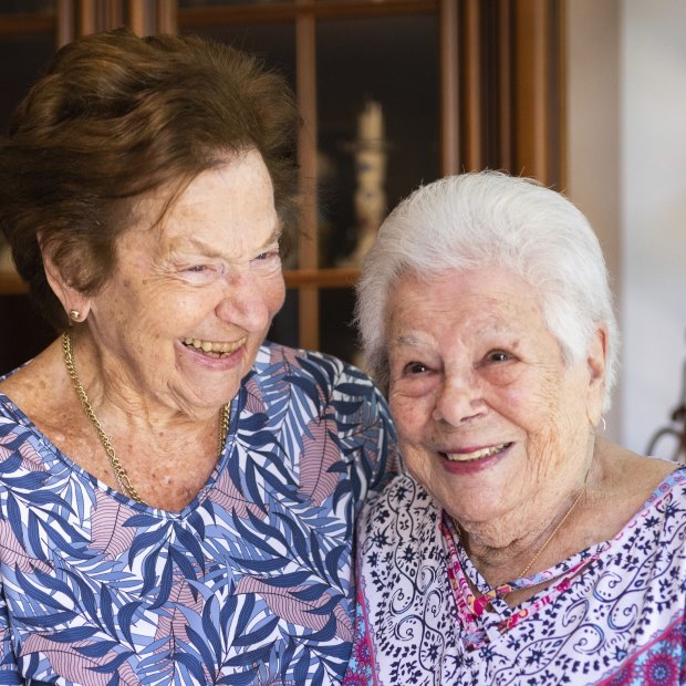 Alice Hubbers and Sonja Cowan reunited after more than 80 years. 