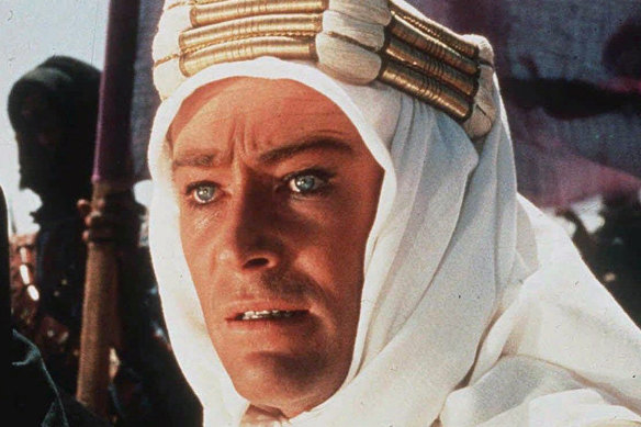 Peter O’Toole in Lawrence of Arabia.