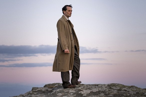 Matthew Rhys as Inspector Leach in Towards Zero.