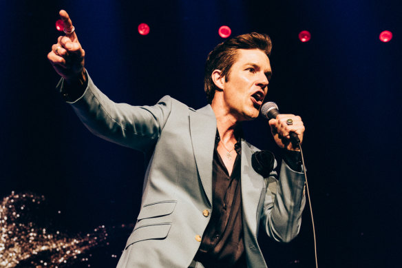 The irrepressible Brandon Flowers.