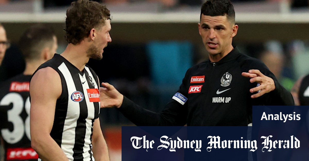 Why the fall of the Collingwood Magpies is proof they can no longer stare down Father Time; they wanted players over draft picks; Scott Pendlebury leaves the preliminary final early through injury