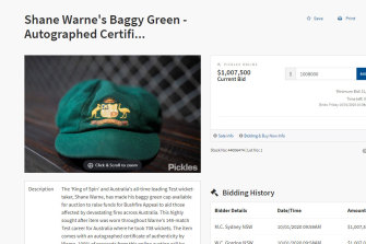 Shane warne baggy green sale Clearance