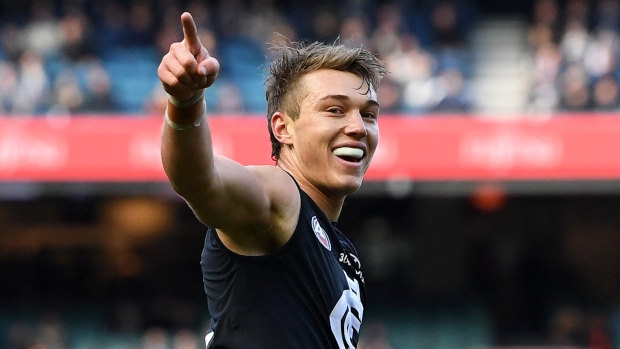 This way to the top? Key Blue Patrick Cripps.